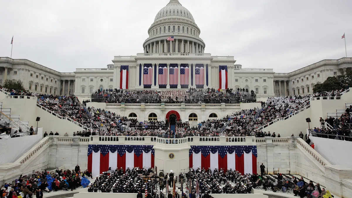 白宮20日舉行美國第45位總統就職典禮。(美聯社) 白宮20日舉行美國第45位總統就職典禮。(美聯社)