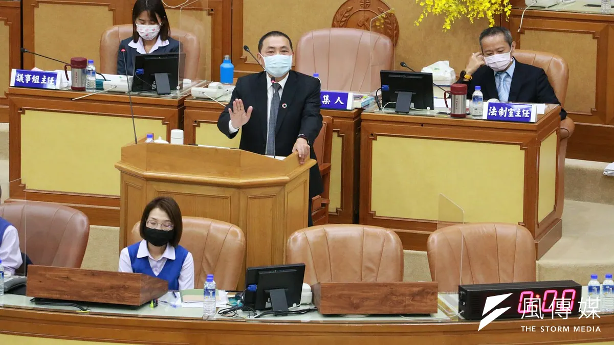 新北市長侯友宜表示,沒辦法解決核廢料,就沒有資格用核電。(李梅瑛攝)