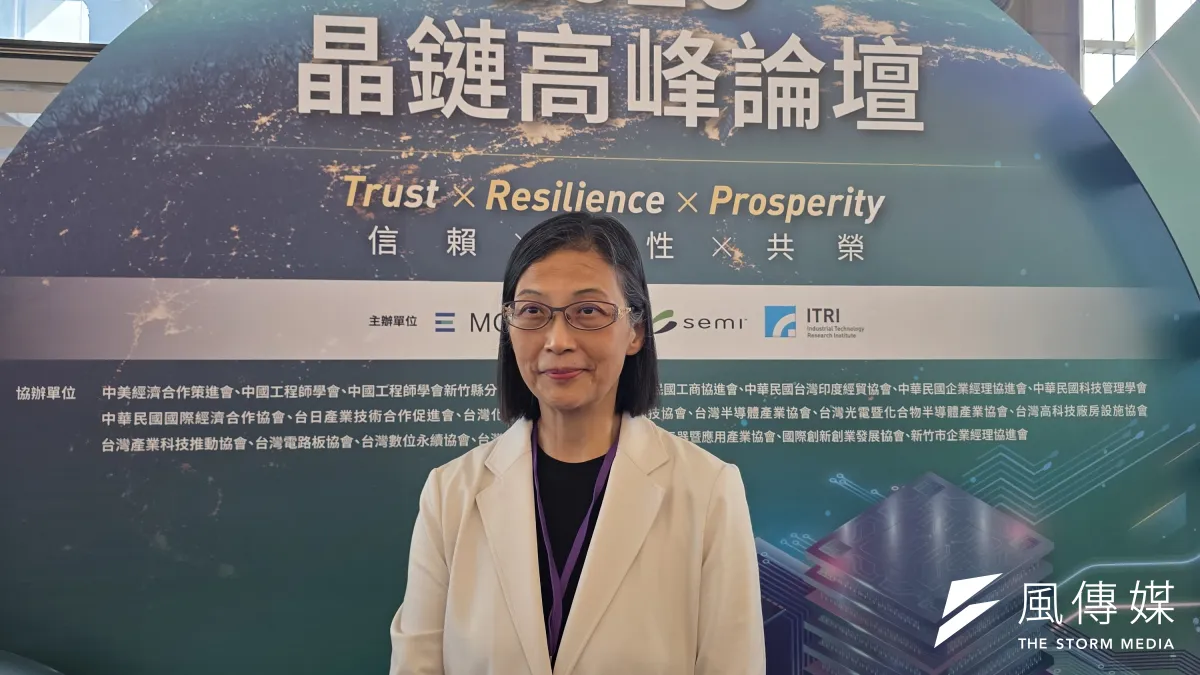 中美矽晶暨環球晶圓董事長徐秀蘭。(魏鑫陽攝)