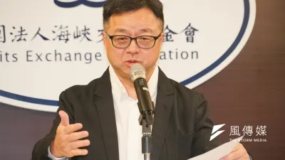據知情人士向《風傳媒》透露,海基會綜合處長洪浦釗疑因涉及「採購案」,被海基會副董事長兼秘書長羅文嘉(見圖)追究責任。(資料照,蔡親傑攝)