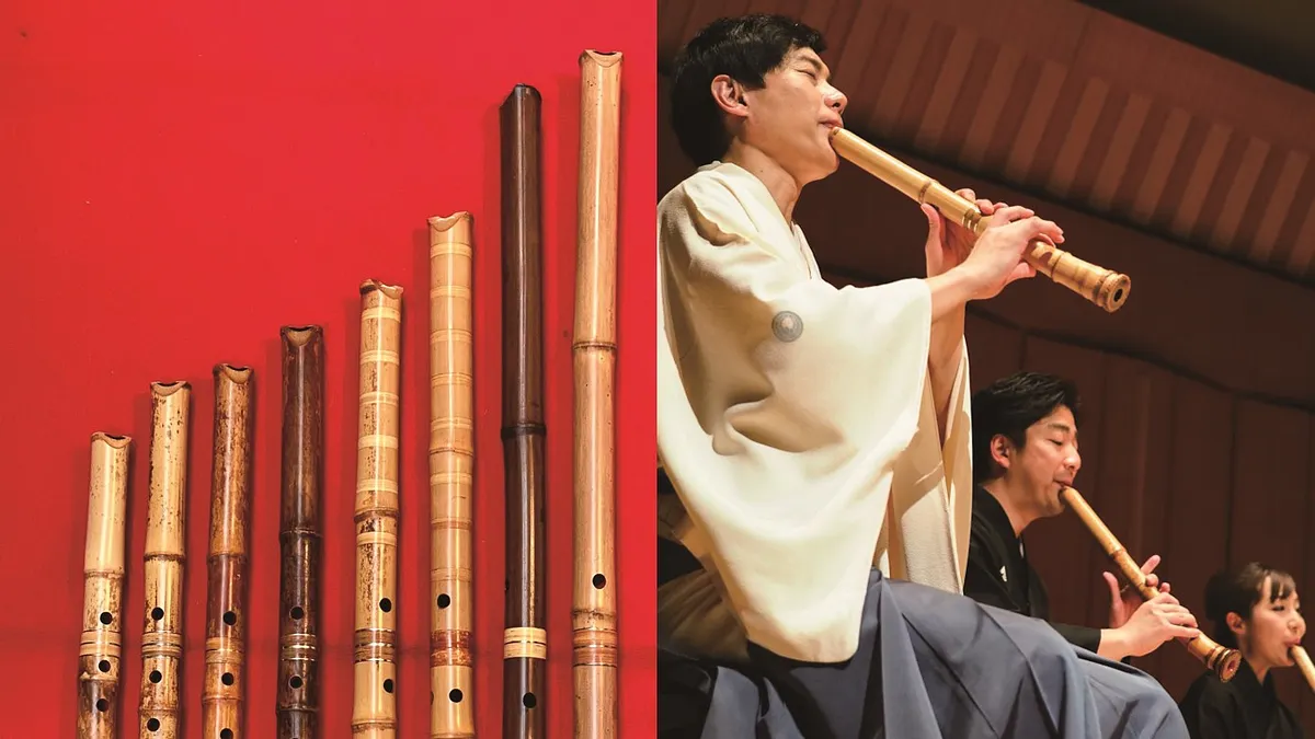 吹いてみよう!知ってみよう!日本の伝統楽器「尺八」。(画像/TAKANAWA GATEWAY CITY PR事務局提供)