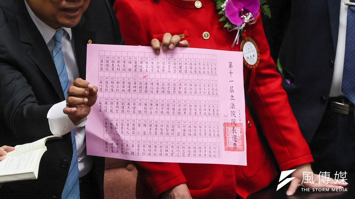 立法院1日舉行第11屆立法院長選舉投票,出現爭議選票1張,最後由會議主席柯建銘裁定為無效票。(顏麟宇攝) 立法院1日舉行第11屆立法院長選舉投票,出現爭議選票1張,最後由會議主席柯建銘裁定為無效票。(顏麟宇攝)