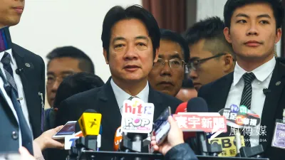 行政院長賴清德說深澳電廠用的是「乾淨煤」,不知能騙到誰?(顏麟宇攝)
