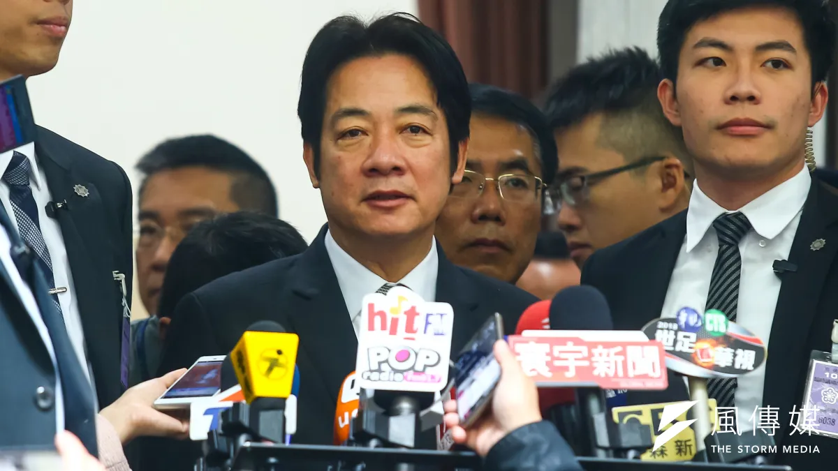 行政院長賴清德說深澳電廠用的是「乾淨煤」,不知能騙到誰?(顏麟宇攝)