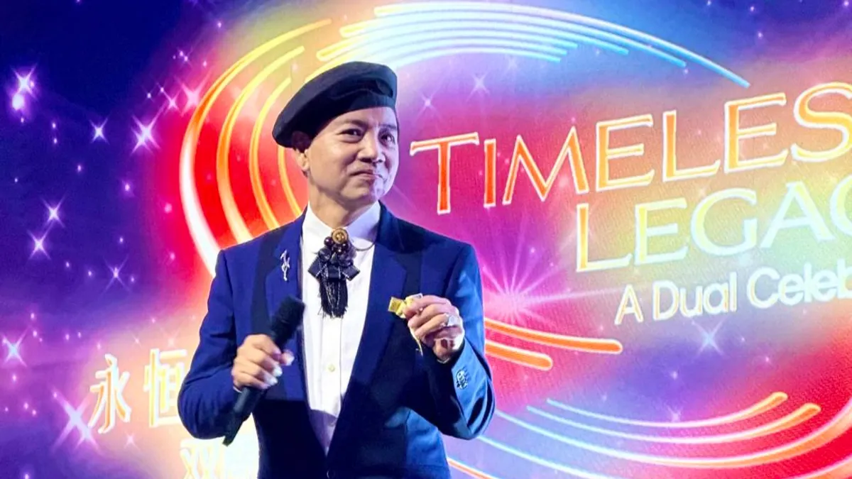 陳凱倫以新書《站在方舟上唱生命之歌》為題,分享『與癌共舞、與愛同唱,溫和傳遞光與熱』的旅程。(圖/財團法人憶聲科技文教基金會提供)