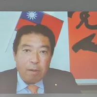 8月18日、淡江大学で「戦国時代到来!! 日本の政治はどうなるか?」と題してオンライン講演を行う福島伸享氏。(写真/王秋燕撮影) 8月18日、淡江大学で「戦国時代到来!! 日本の政治はどうなるか?」と題してオンライン講演を行う福島伸享氏。(写真/王秋燕撮影)