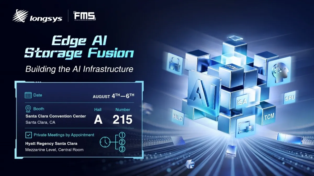 Longsys to Unveil "Edge AI Storage Fusion" at FMS 2026, Showcasing In-Depth Innovation in Edge AI Storage