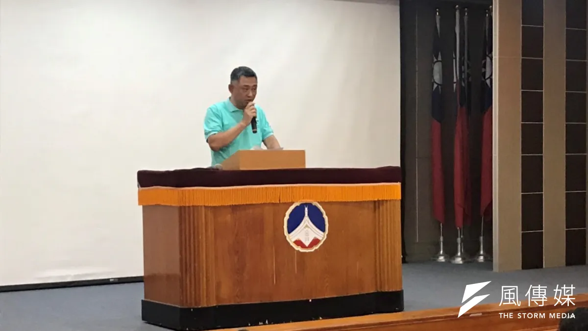 金門縣長楊鎮浯致詞表達國防部在政府國防廉潔上由衷的敬意。(圖/楊經緯攝)