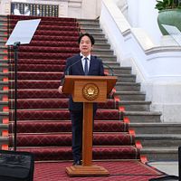 台湾総統・賴清德氏が20日午前に総統府で就任1周年演説を発表。(顏麟宇撮影) 台湾総統・賴清德氏が20日午前に総統府で就任1周年演説を発表。(顏麟宇撮影)