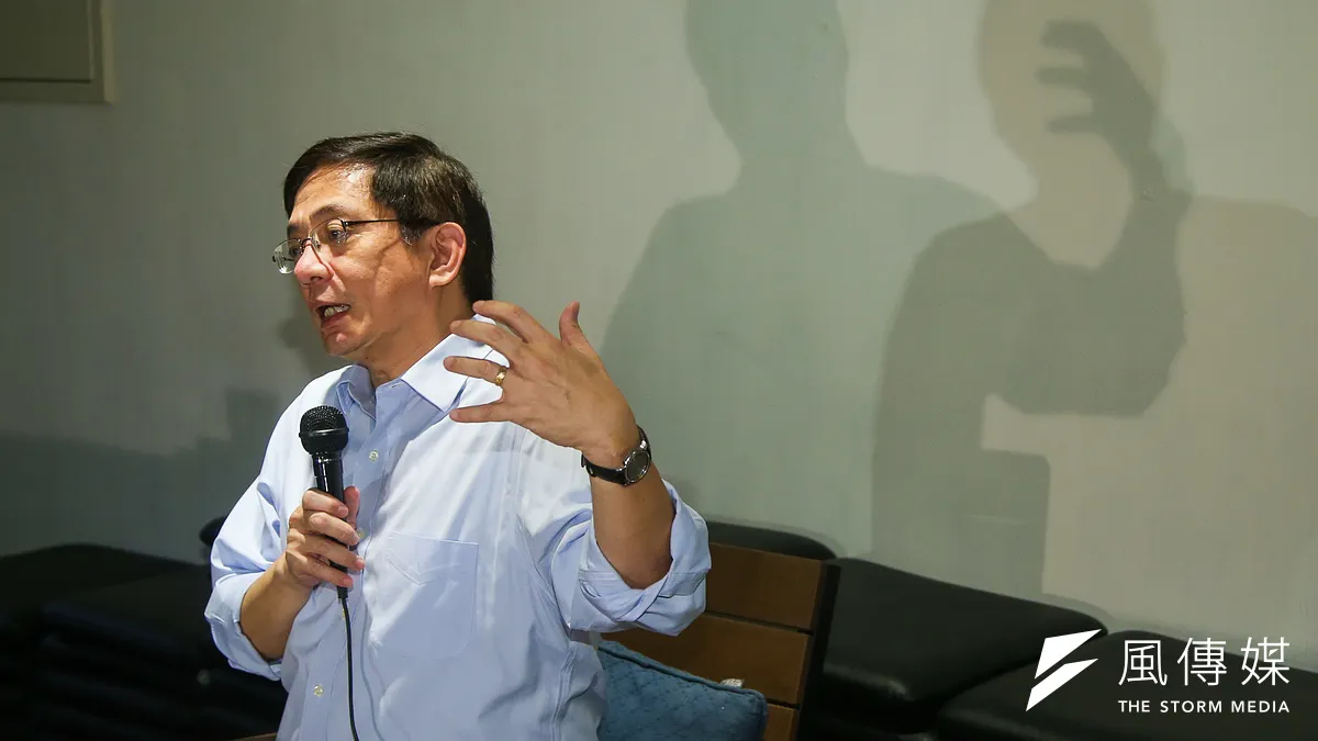 中研院士、前國發會主委管中閔當選台大校長,却面臨質疑之聲。(陳明仁攝)