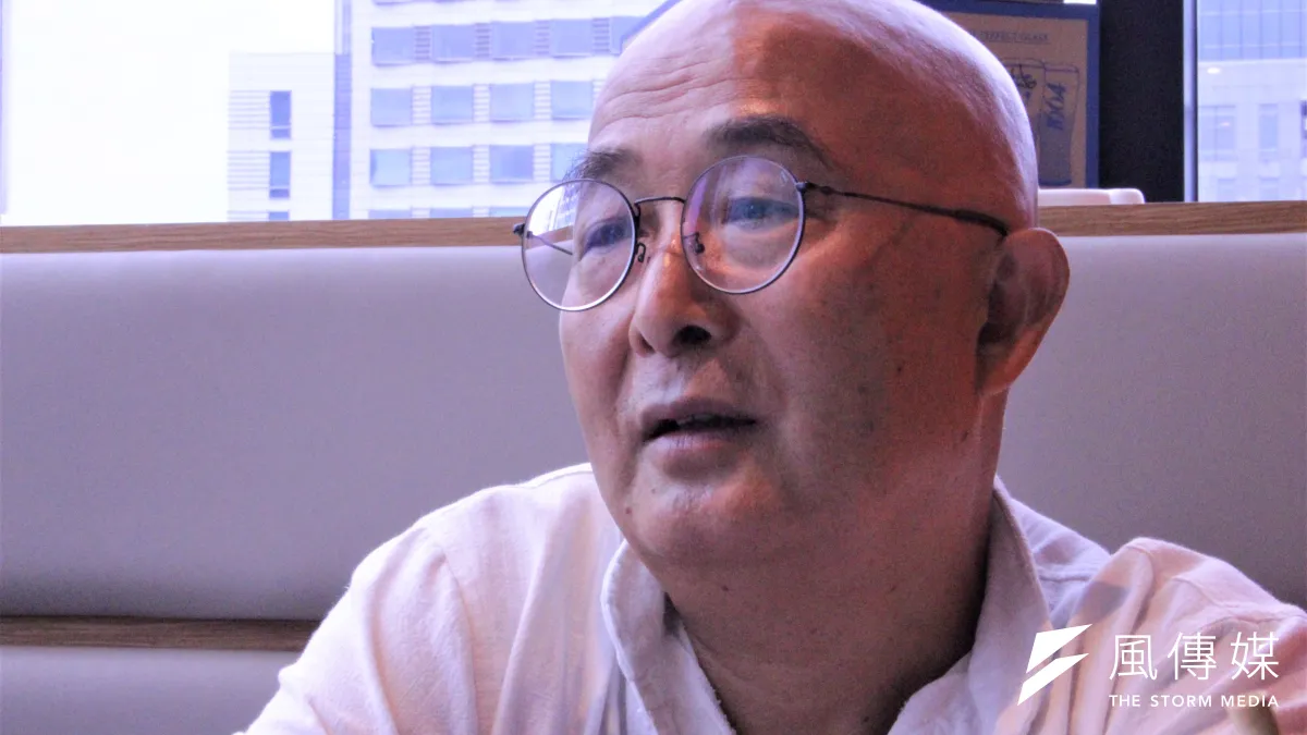 流亡德國的中國異議作家廖亦武。(陳艾伶攝)