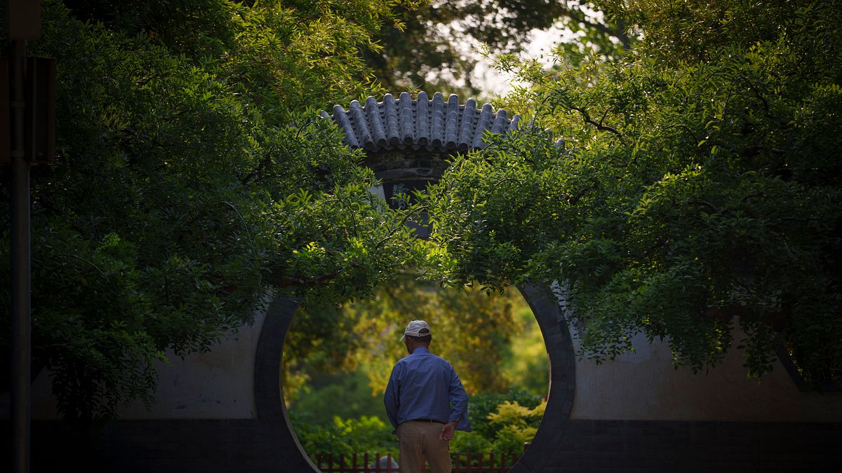 2024年6月28日,北京地壇公園一景。(美聯社) 2024年6月28日,北京地壇公園一景。(美聯社)