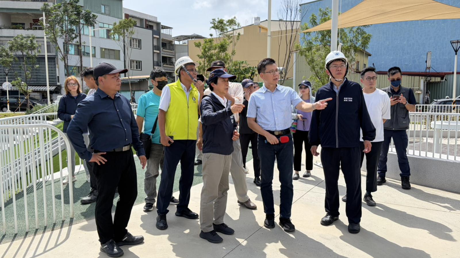 O9站生活圈再升級!林欽榮視察滯洪公園 串聯運動、休閒、商業打造新城市節點