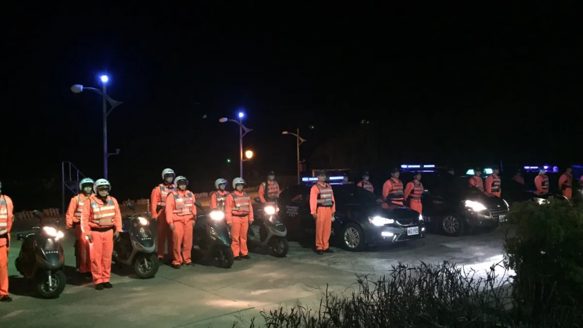 維護年關治安 海巡署岸巡大隊威力掃蕩