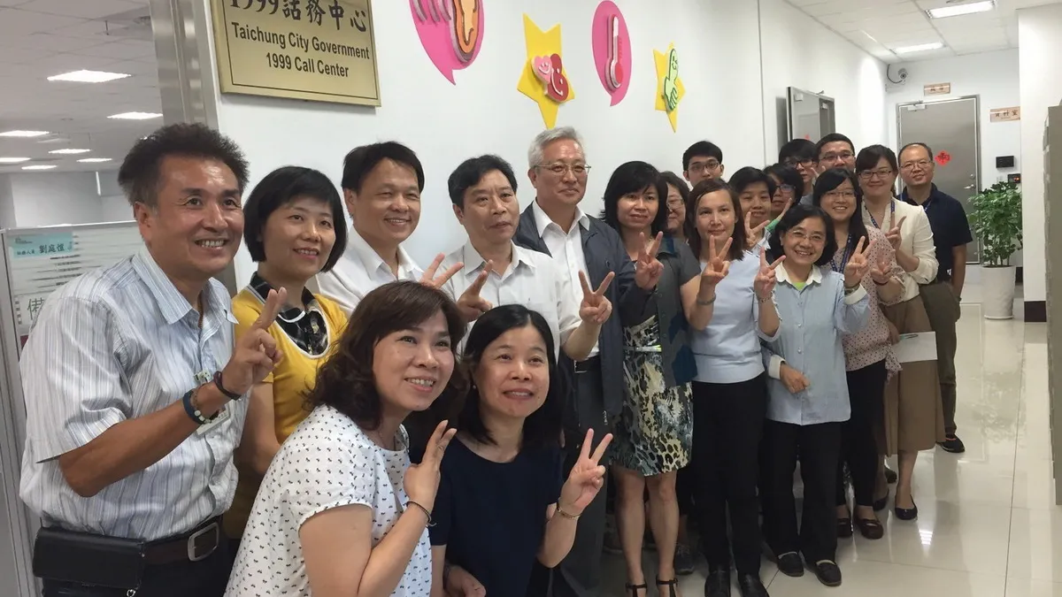 中市1999市民一碼獲好評 台電組團觀摩