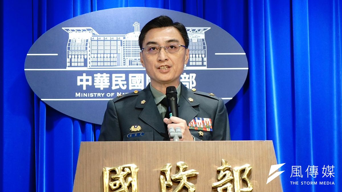 漢光40號演習在即,作計室聯合作戰處處長董冀星少將9日在國防部記者會上進行說明。(張曜麟攝) 漢光40號演習在即,作計室聯合作戰處處長董冀星少將9日在國防部記者會上進行說明。(張曜麟攝)