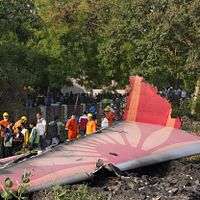 2025年6月13日、インド航空事故の残骸。(AP通信) 2025年6月13日、インド航空事故の残骸。(AP通信)