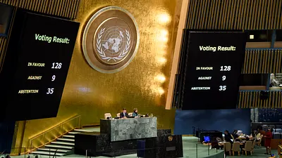 2017年12月21日,聯合國大會通過要求美國收回成命的耶路撒冷決議(AP)