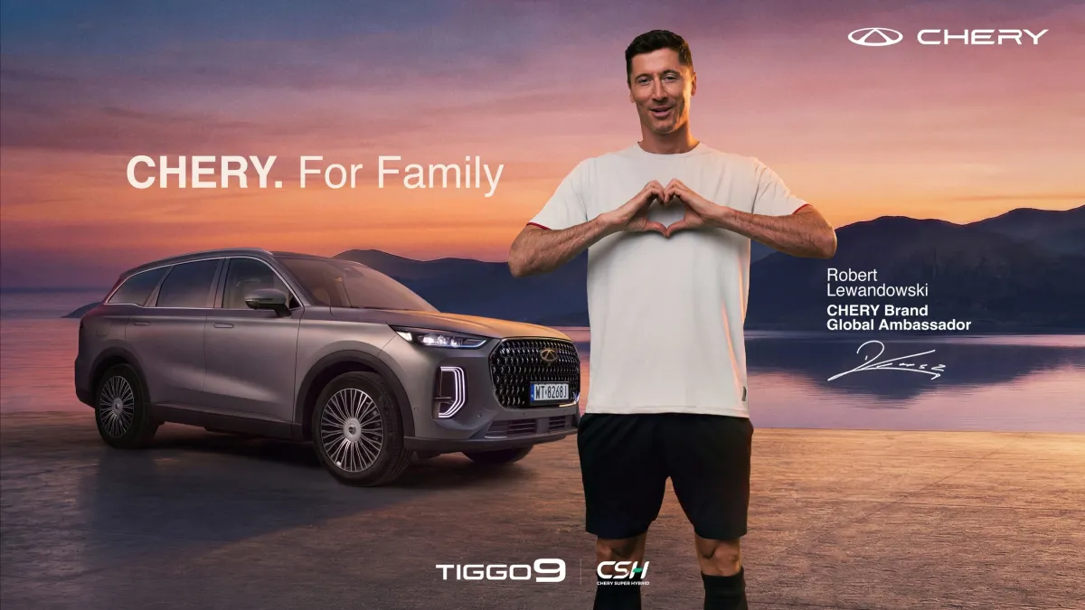 Robert Lewandowski Stars in CHERY's New Brand TVC, Bringing "For Family" to Life