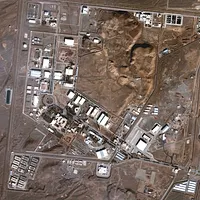マクサー・テクノロジーズの衛星画像は、2025年1月24日のイランのナタンズ核施設を示している。(AP通信) マクサー・テクノロジーズの衛星画像は、2025年1月24日のイランのナタンズ核施設を示している。(AP通信)