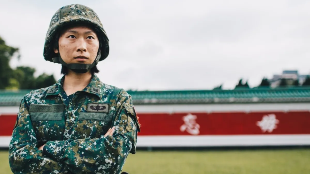 陸軍特指部特5營特2連女連長許睿涵上尉。(取自軍聞社)