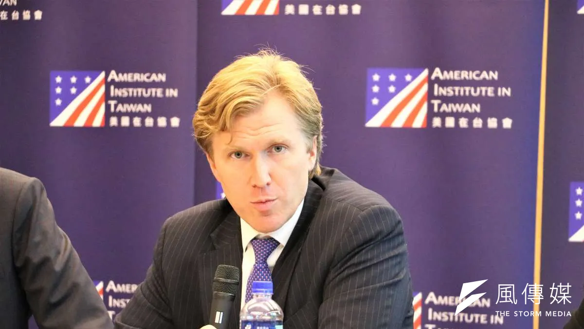 美國國防部前副助理部長柯伯吉。(簡恒宇攝)