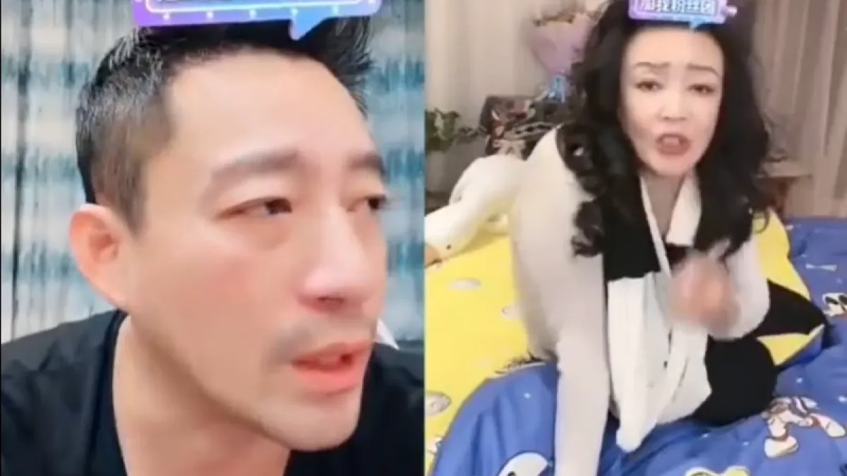 汪小菲昨日與母親張蘭連線直播,卻突然交代遺言,讓張蘭相當擔心。(圖/翻攝自微博 扒圈娛記)