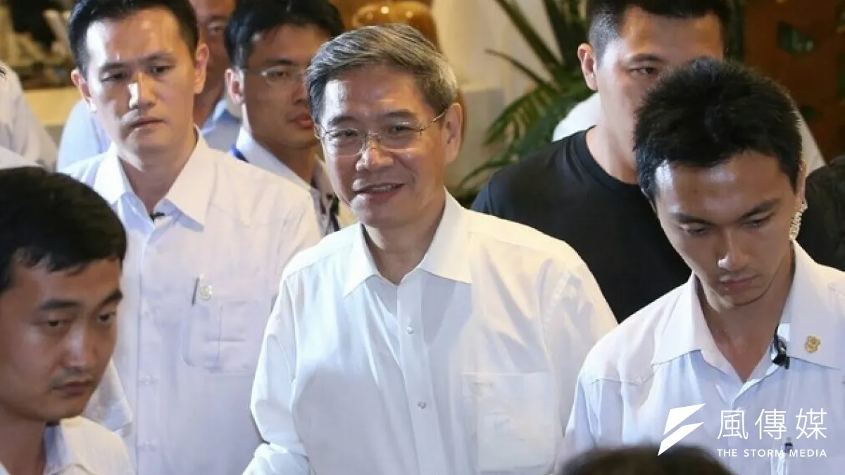 中國國台辦主任張志軍27日晚間與陸委會主委王郁琦茶敘後,對媒體表示,2人都認為應該要確保王張會的成果。(吳逸驊攝)