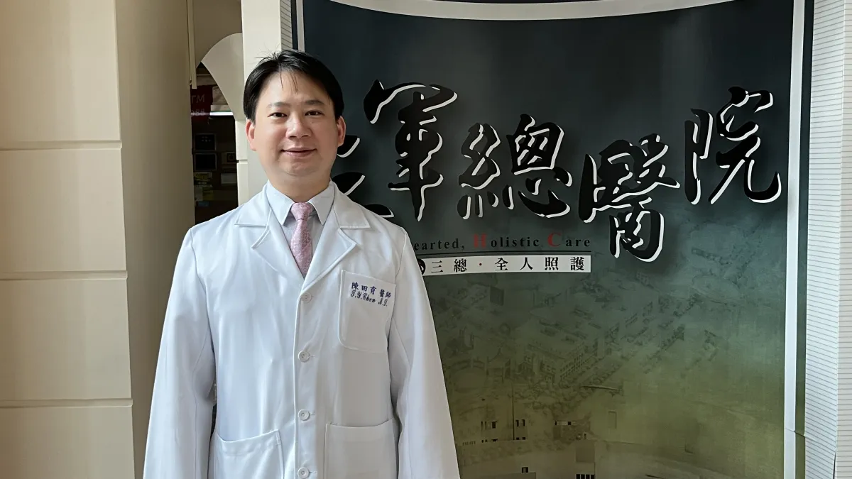 陳田育是三軍總醫院精神醫學部主治醫師,國立陽明交通大學腦科學研究所博士。他專研睡眠醫學。(攝影:王學呈)