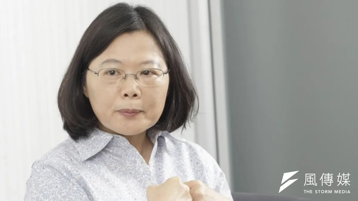 林義雄籌組政團,蔡英文樂觀其成。(吳逸驊攝)