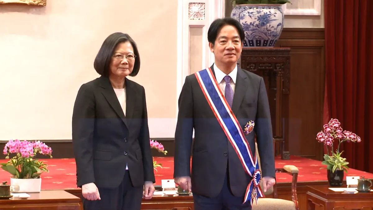 前總統蔡英文(左)八年,讓台灣的能源配比完全失衡,新任總統賴清德(右)能導正嗎?(取自總統府官網)