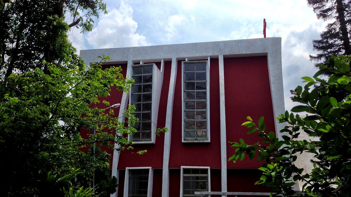 花園新城內的「花園新城教會」外觀(圖/Wikipedia) 花園新城內的「花園新城教會」外觀(圖/Wikipedia)