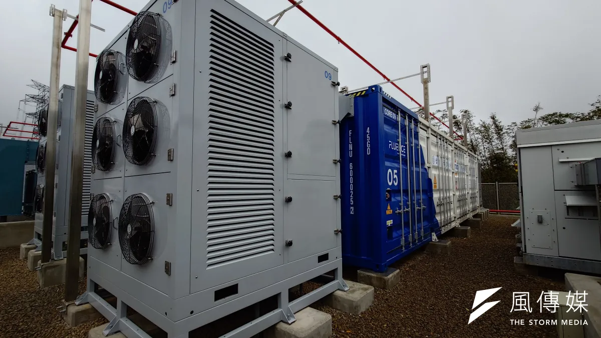 台電計畫用儲能案場救急缺電的東北電網。圖為龍潭儲能案場。(馮建棨攝)