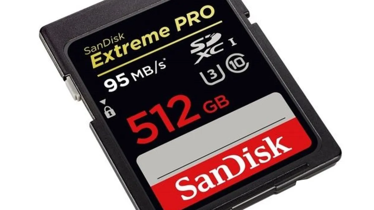 SanDisk公司推出512G的記憶卡。(取自官網)