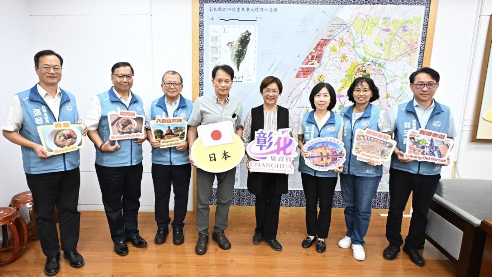 日本學者德村志成訪彰化 王惠美說讓彰化的在地魅力被更多日本旅客看見