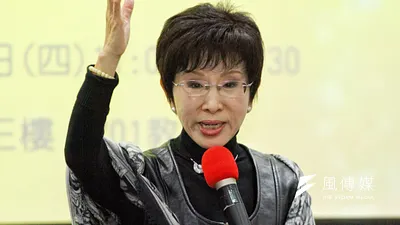 立法院副院長洪秀柱世新演講。(曾原信攝)