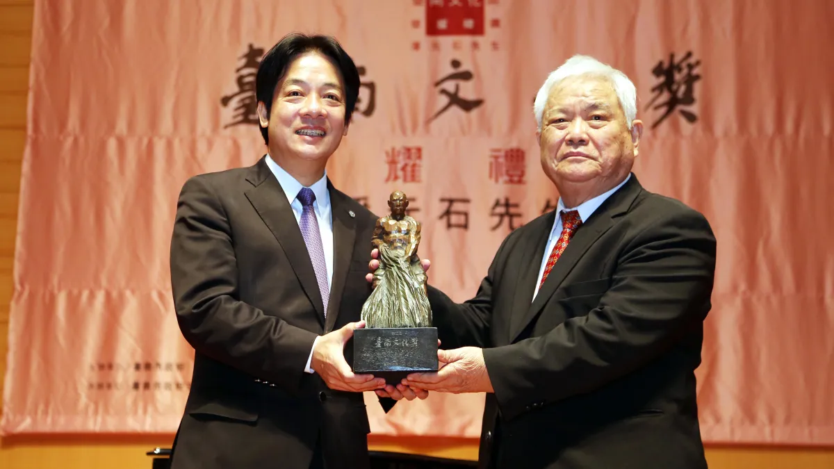 致力推展地方藝文 潘元石榮獲第5屆「台南文化獎」