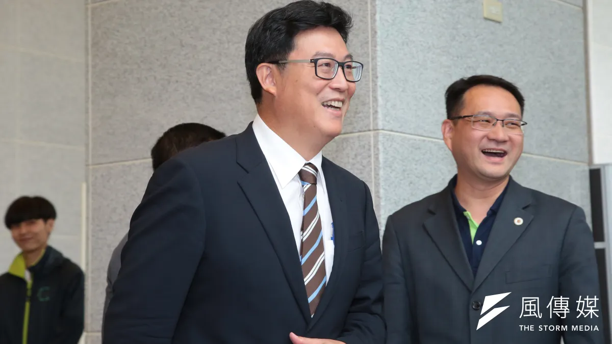 民進黨立委姚文智26日出席民主進步黨2018年台北市候選人電視政見發表會。(顏麟宇攝)