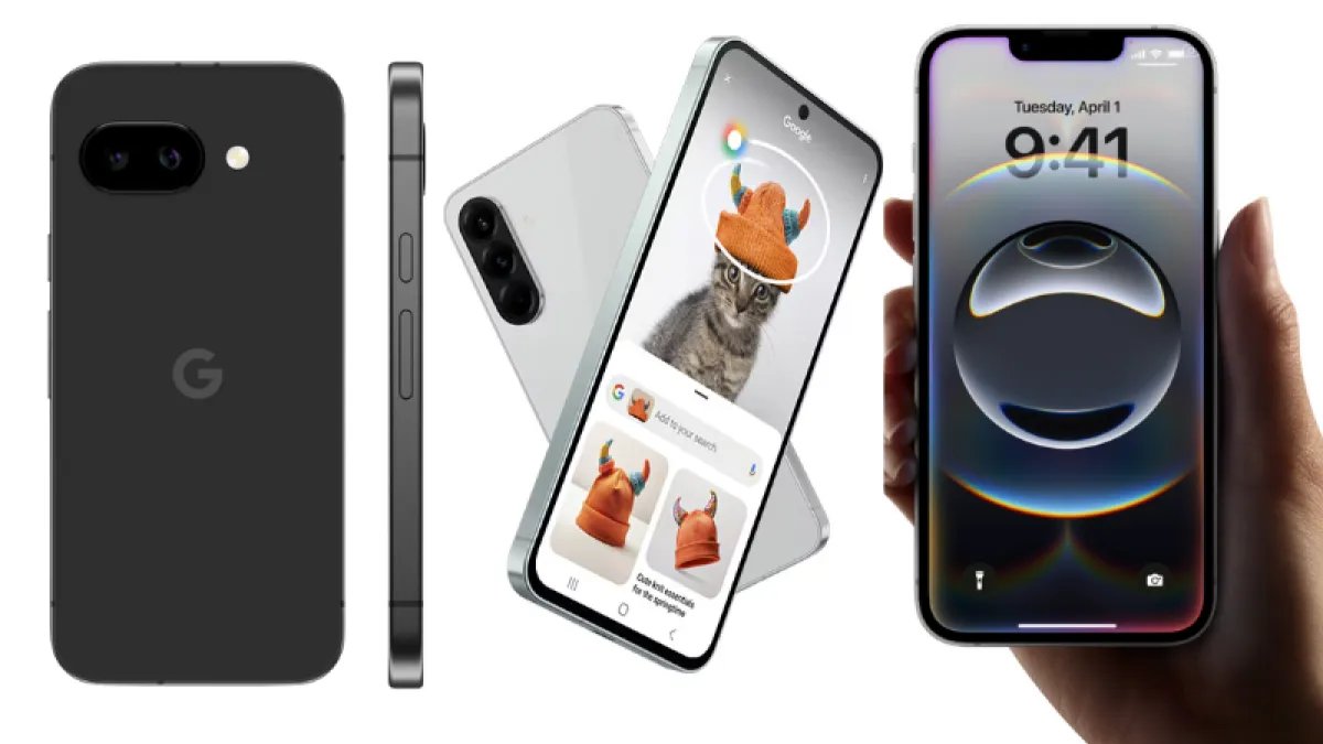2025中階手機大戰開打!誰比較值得買呢?(合成圖取自/三星、蘋果、google 官網)