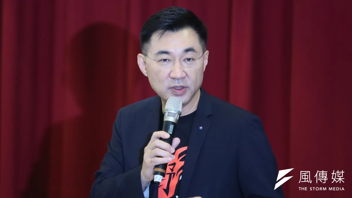 國民黨主席江啓臣出席國民黨立法實務研討會。(柯承惠攝)