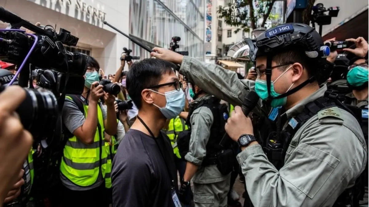 北京強推港版《國安法》已在香港引發多次示威。(BBC中文網)