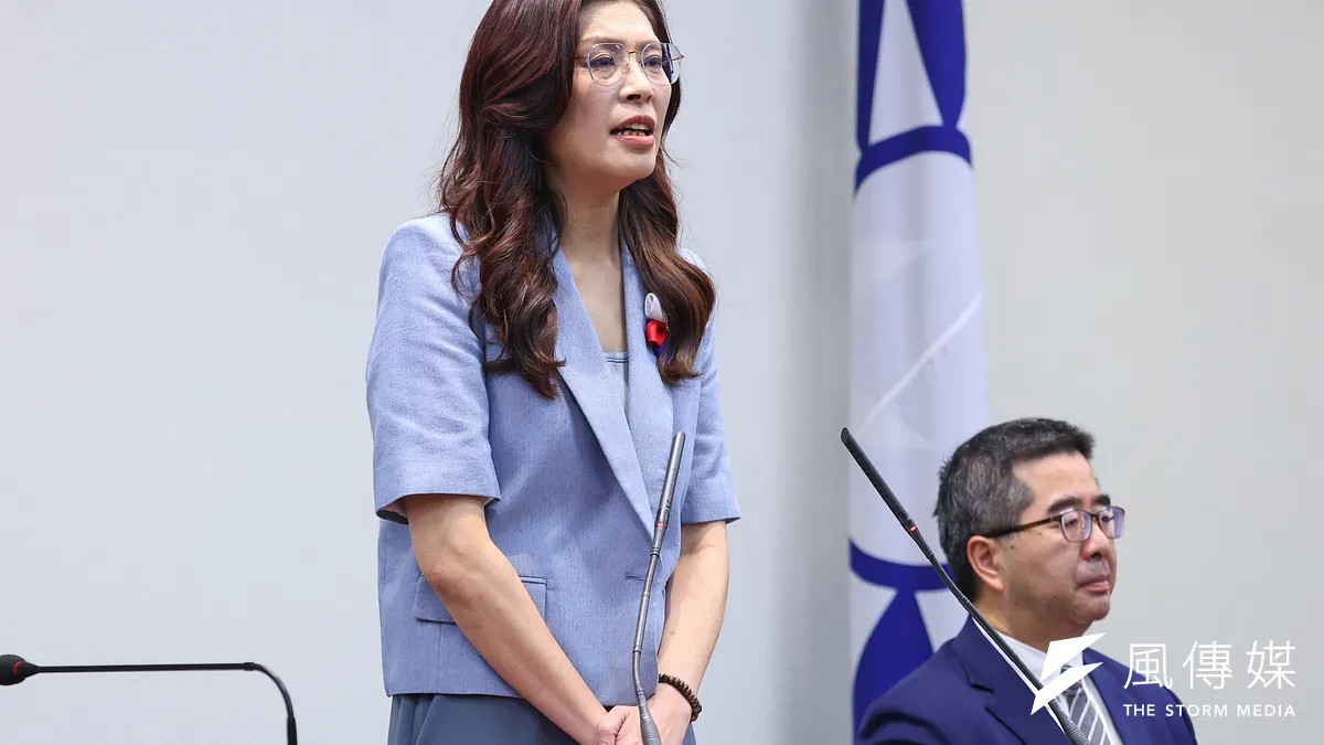 國民黨主席鄭麗文宣布四月七日將率團訪問大陸;此行副主席蕭旭岑亦將隨行。(顏麟宇攝)