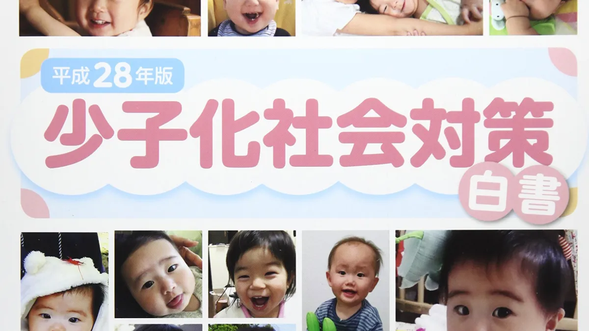 日本內閣府編寫的少子化社會對策白皮書。