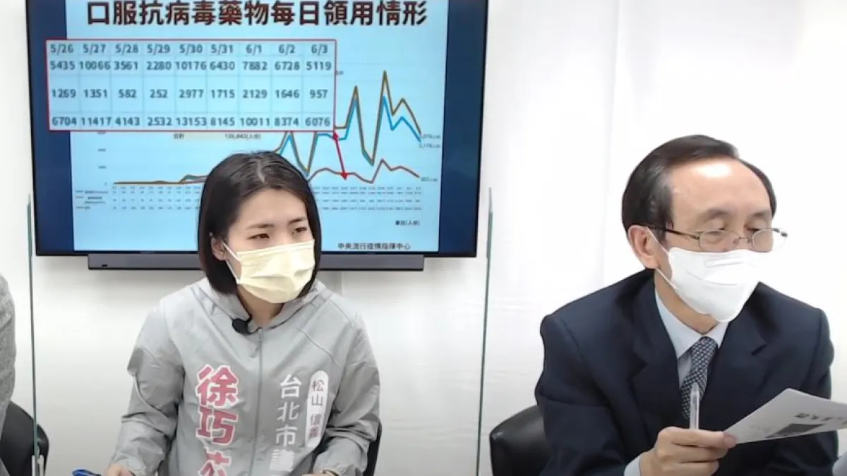 美麗島電子報董事長吳子嘉(右)表示,他高度懷疑是在病人輕症階段,不給該吃的藥,導致死亡率上升。(擷取自董事長開講影片)
