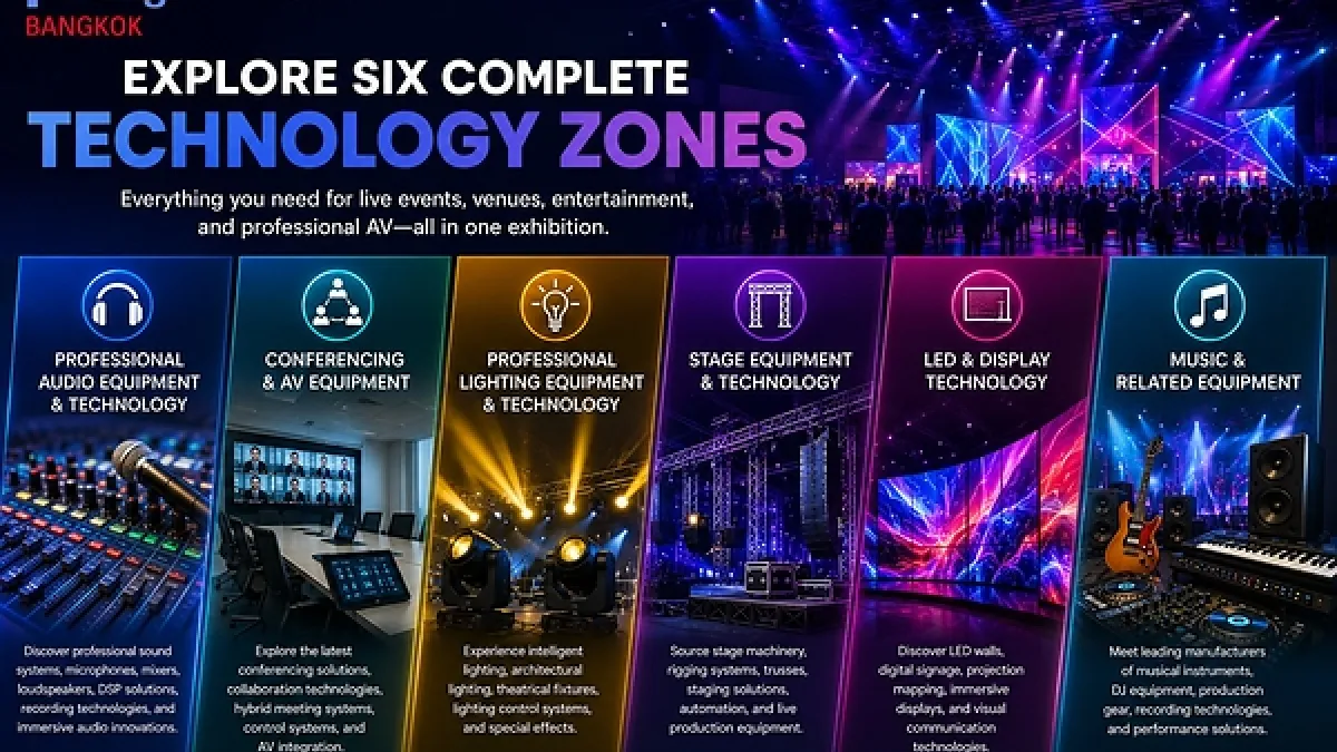Prolight + Sound Bangkok debut set to energise Southeast Asia's pro AV and entertainment technology market