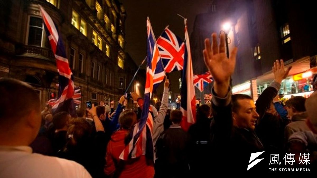聯合支持者在格拉斯哥街頭慶祝(美聯社) 聯合支持者在格拉斯哥街頭慶祝(美聯社)