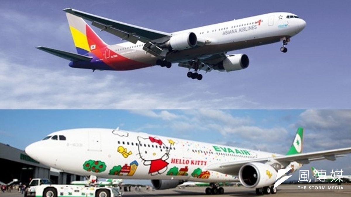 2014年全球最佳經濟客艙前10名航空公司,韓亞航獲得第1,台灣的長榮航空獲得第7。(取自韓亞航空、長榮航空官方網站) 2014年全球最佳經濟客艙前10名航空公司,韓亞航獲得第1,台灣的長榮航空獲得第7。(取自韓亞航空、長榮航空官方網站)