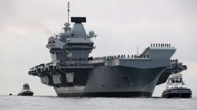 伊麗莎白女王號艦長基德曾表示,航母對英國保持海軍強國尊嚴至關重要。(BBC中文網)