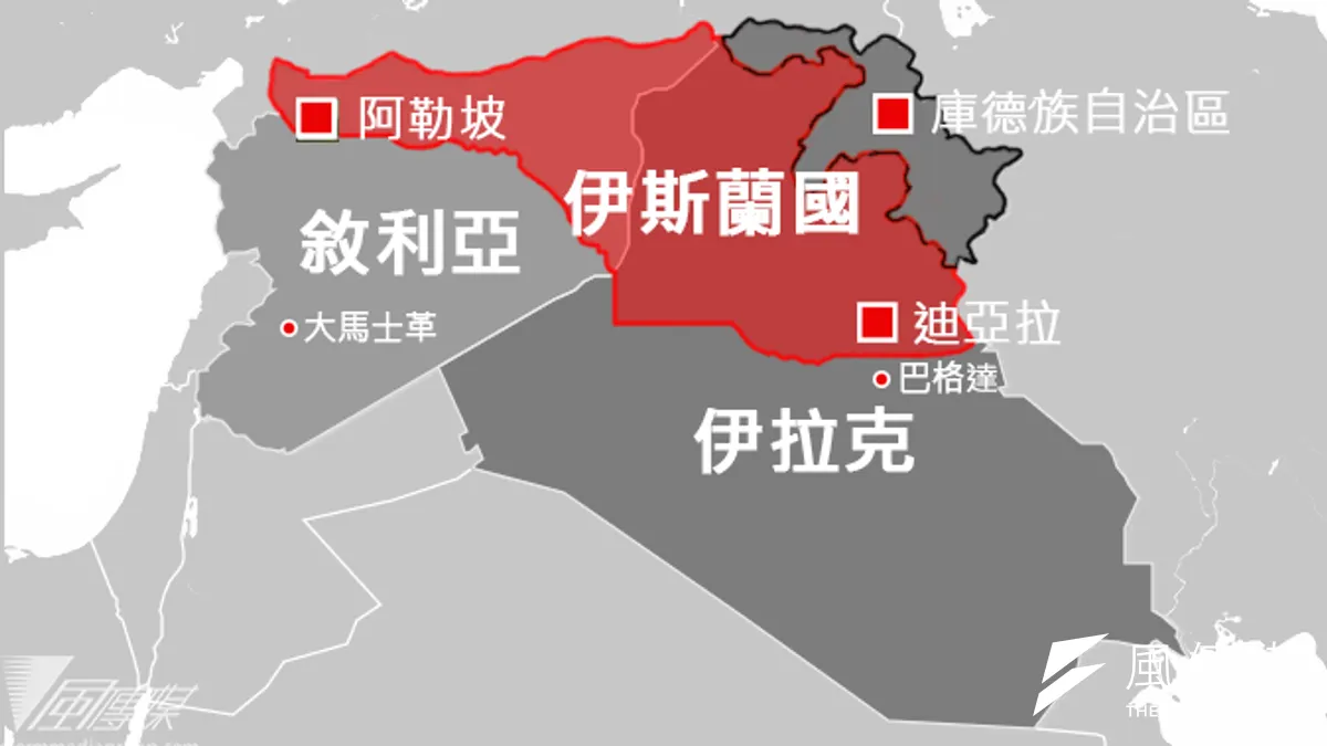 伊拉克境內的矛盾使得各派勢力各據一方。(風傳媒/李承祐製圖)