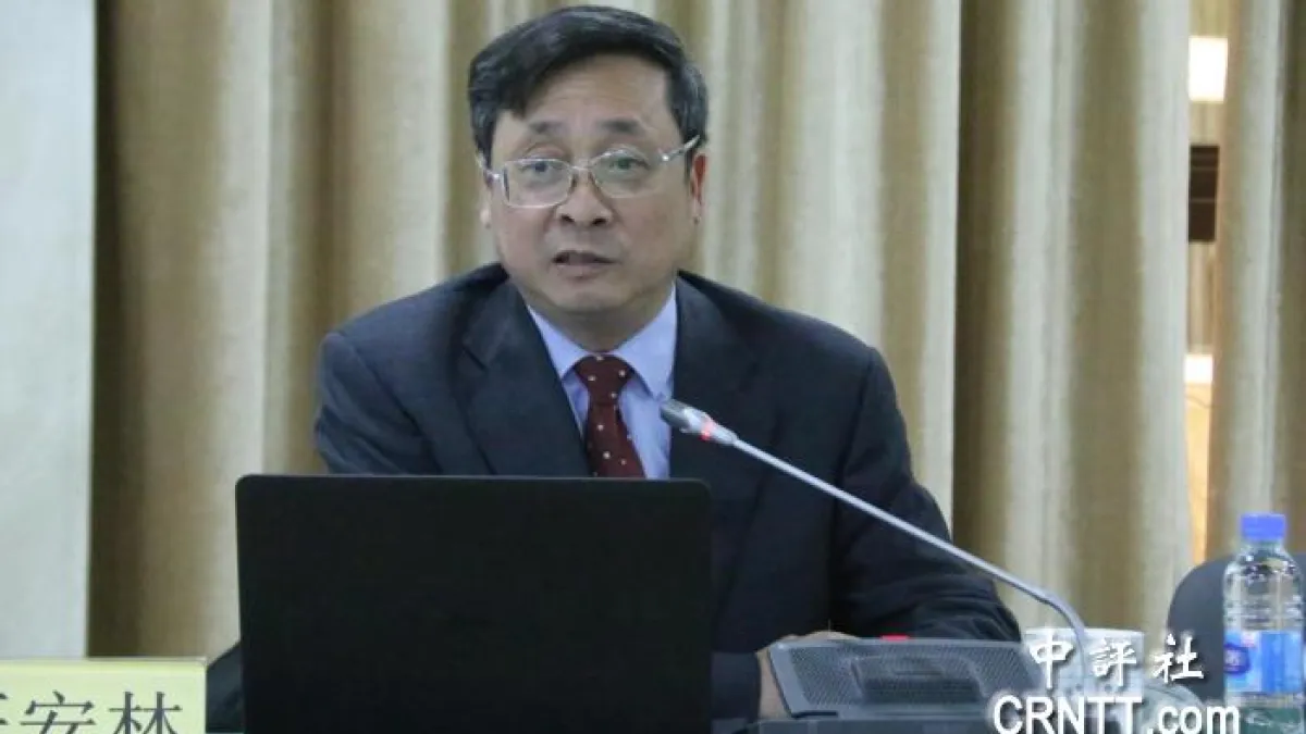 針對國民黨團「台美復交」等決議案,上海市台灣研究會會長嚴安林批評,此舉對兩岸危害性大。(取自中評社)
